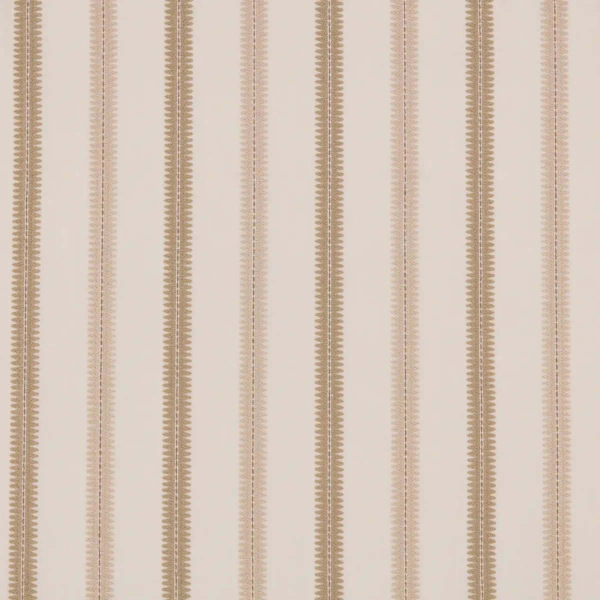 Meschutt Fabric - Shell by Meschutt Fabric from Warwick Hampton Weaves & Embroideries collection - neutral striped embroideried
