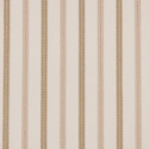 Meschutt Fabric from Warwick Hampton Weaves & Embroideries collection - neutral striped embroideried