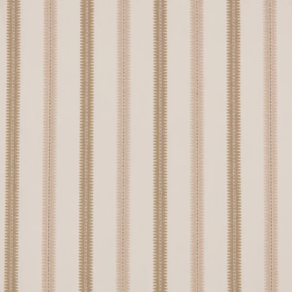 Meschutt Fabric - Shell by Meschutt Fabric from Warwick Hampton Weaves & Embroideries collection - neutral striped embroideried