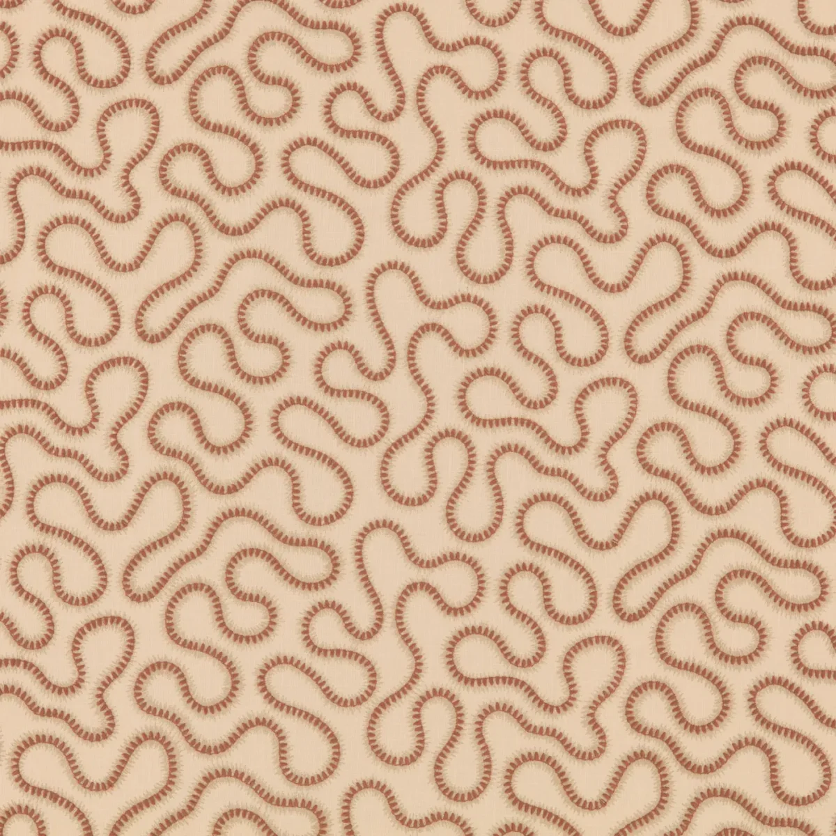 Orient Fabric - Coralee by Orient Fabric from Warwick Hampton Weaves & Embroideries collection - red misc embroideried