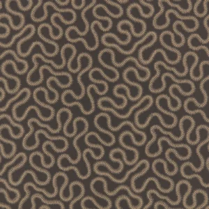Orient Fabric from Warwick Hampton Weaves & Embroideries collection - black-grey misc embroideried