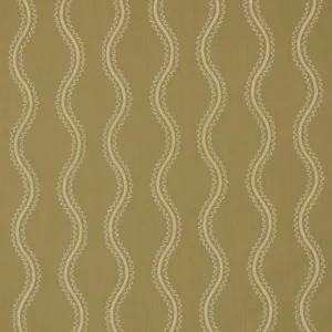 Riverhead Fabric from Warwick Hampton Weaves & Embroideries collection - green misc embroideried