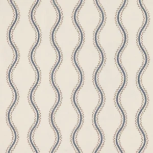 Riverhead Fabric from Warwick Hampton Weaves & Embroideries collection - blue misc embroideried
