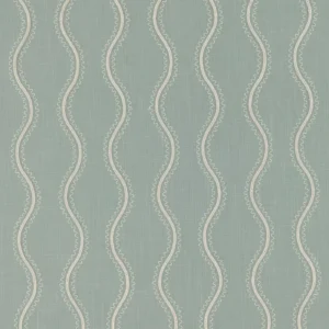 Riverhead Fabric from Warwick Hampton Weaves & Embroideries collection - blue misc embroideried