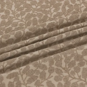Gardiner Fabric from Warwick Hampton Weaves & Embroideries collection - brown botanical embroideried