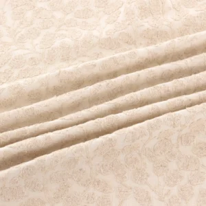 Gardiner Fabric from Warwick Hampton Weaves & Embroideries collection - neutral botanical embroideried