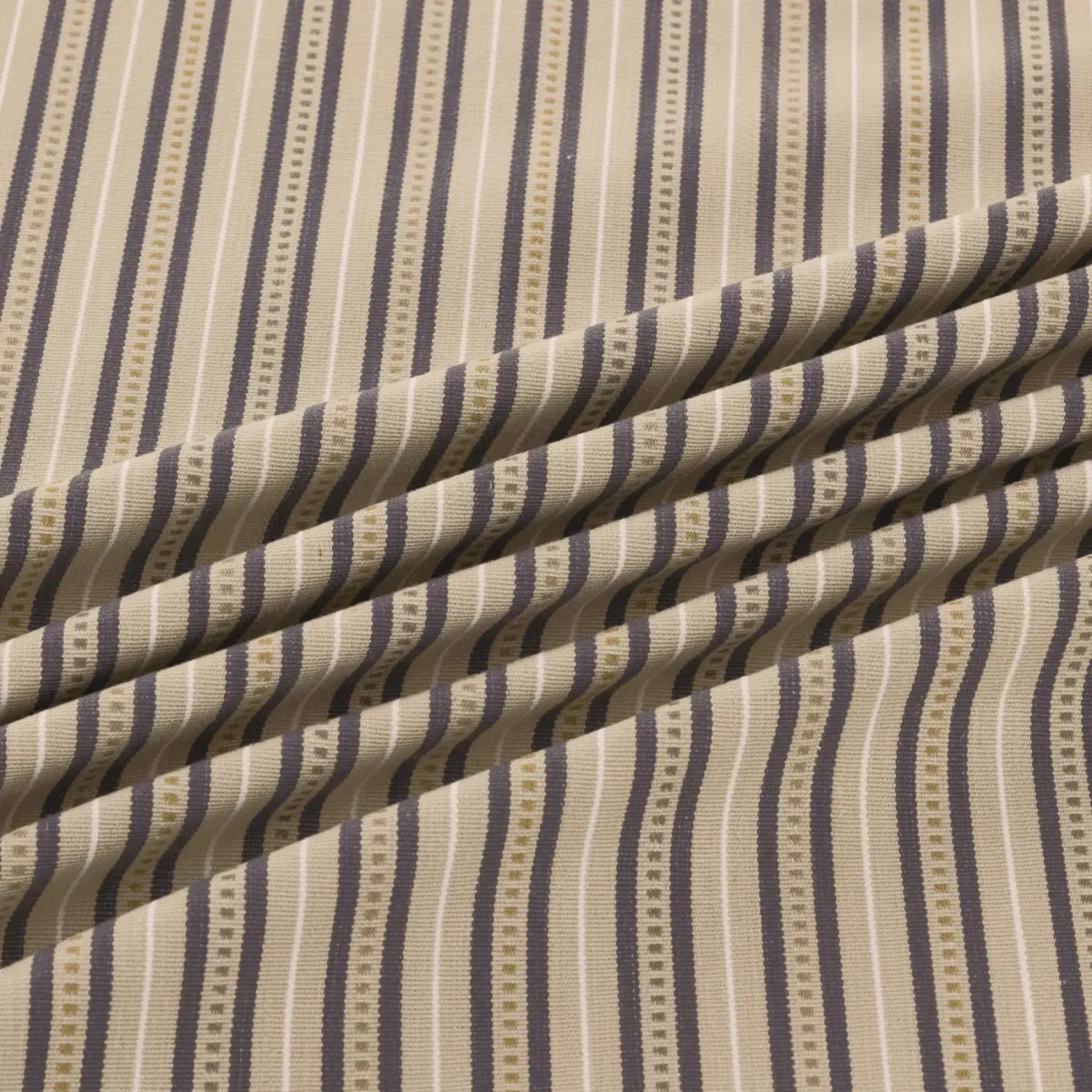 Brookhaven Fabric - Rockport by Brookhaven Fabric from Warwick Hampton Weaves & Embroideries collection - black-grey striped woven