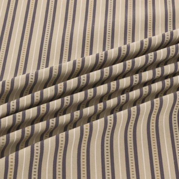 Brookhaven Fabric - Rockport by Brookhaven Fabric from Warwick Hampton Weaves & Embroideries collection - black-grey striped woven