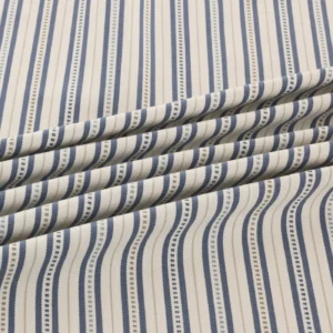 Brookhaven Fabric from Warwick Hampton Weaves & Embroideries collection - blue striped woven