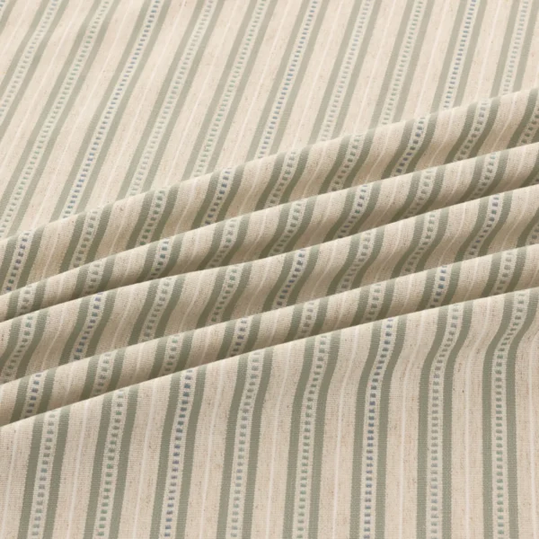 Brookhaven Fabric from Warwick Hampton Weaves & Embroideries collection - green striped woven