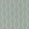 Riverhead Fabric from Warwick Hampton Weaves & Embroideries collection - blue misc embroideried