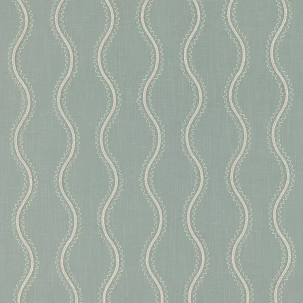 Riverhead Fabric from Warwick Hampton Weaves & Embroideries collection - blue misc embroideried