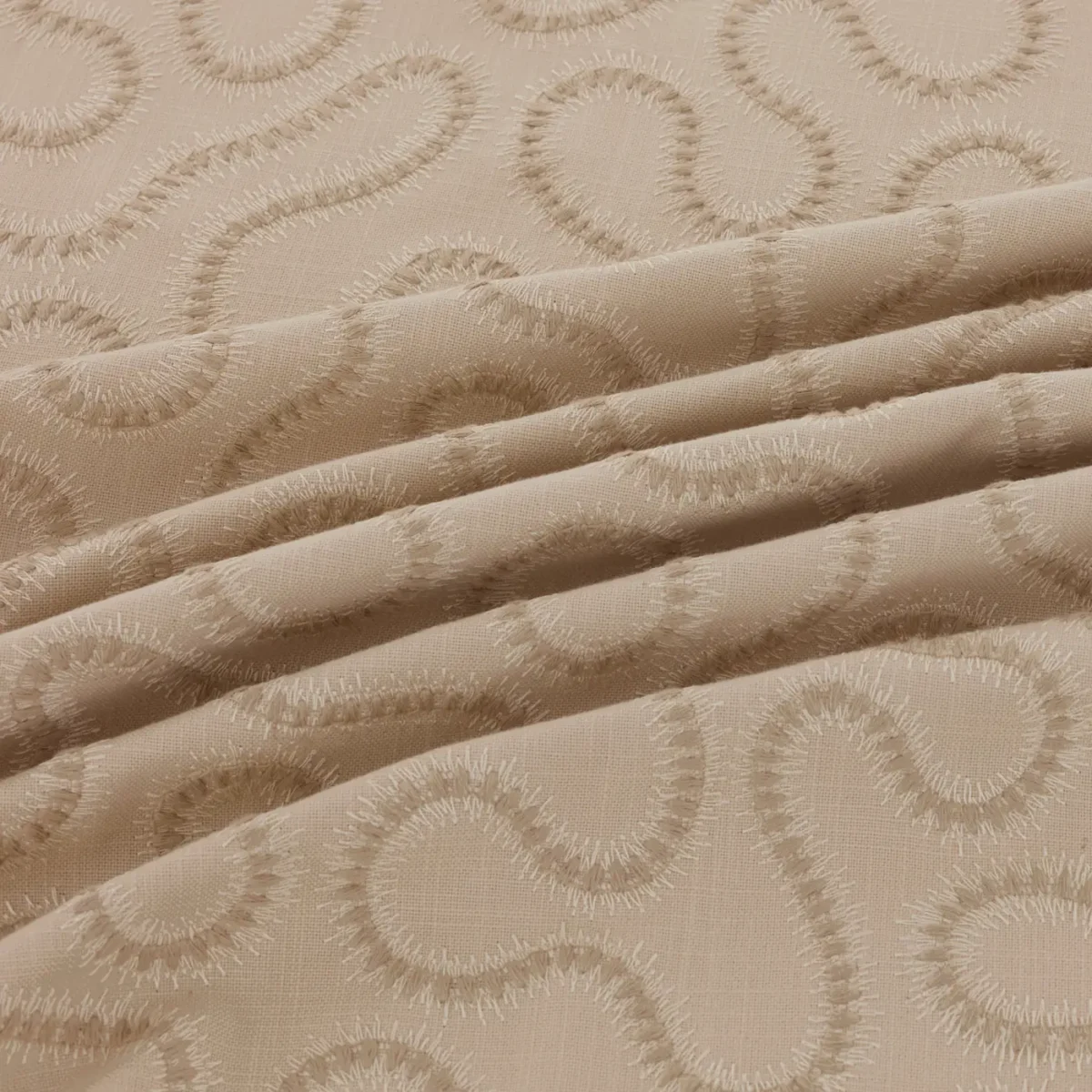 Orient Fabric - Quaker by Orient Fabric from Warwick Hampton Weaves & Embroideries collection - neutral misc embroideried