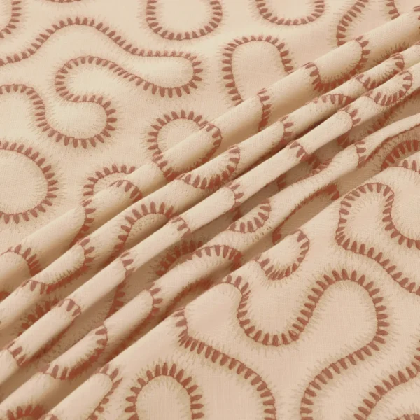 Orient Fabric from Warwick Hampton Weaves & Embroideries collection - red misc embroideried