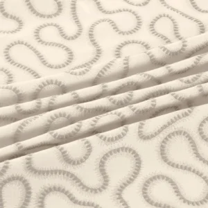 Orient Fabric from Warwick Hampton Weaves & Embroideries collection - black-grey misc embroideried