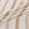 Meschutt Fabric from Warwick Hampton Weaves & Embroideries collection - neutral striped embroideried