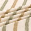 Meschutt Fabric from Warwick Hampton Weaves & Embroideries collection - green striped embroideried