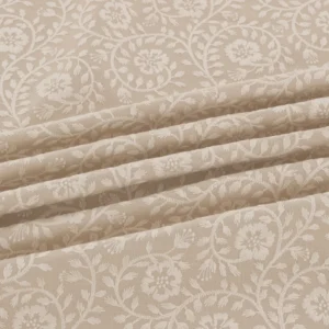Marion Fabric from Warwick Hampton Weaves & Embroideries collection - neutral botanical embroideried