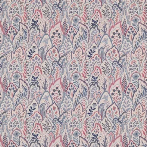 Hitherhill Fabric from Warwick Hampton Prints collection - red botanical printed
