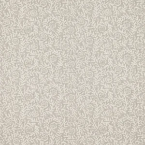 Manorville Fabric from Warwick Hampton Prints collection - black-grey botanical printed