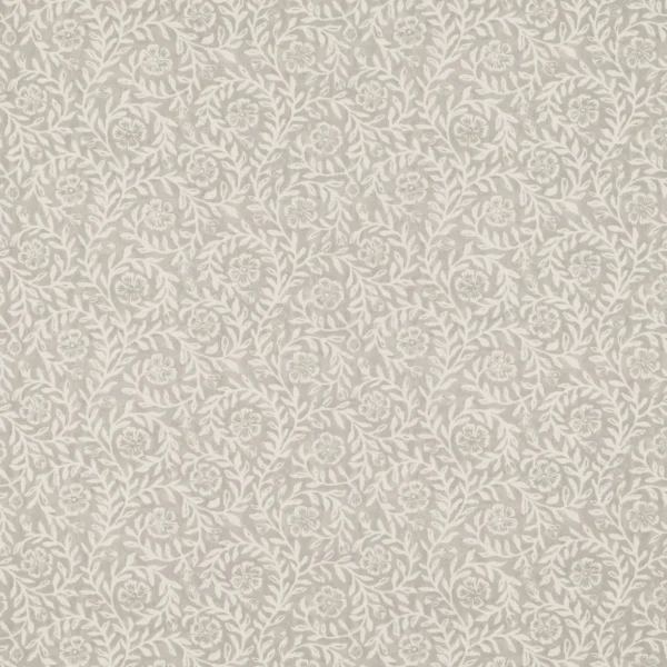 Manorville Fabric - Gull by Manorville Fabric from Warwick Hampton Prints collection - black-grey botanical printed