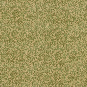 Manorville Fabric from Warwick Hampton Prints collection - green botanical printed
