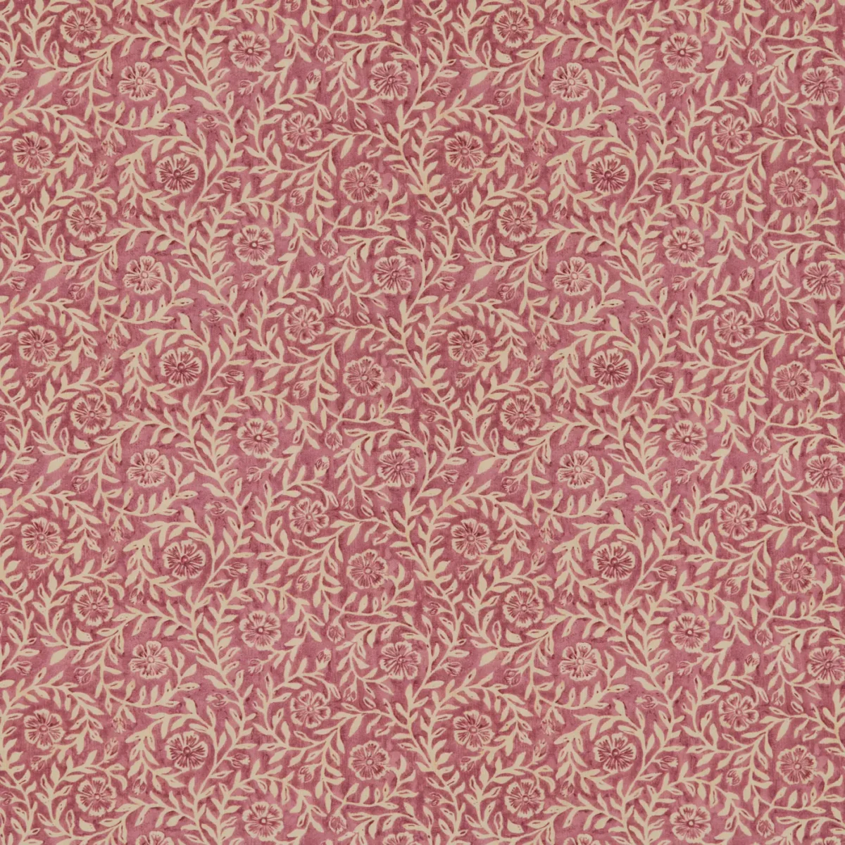 Manorville Fabric - Rosehip by Manorville Fabric from Warwick Hampton Prints collection - red botanical printed