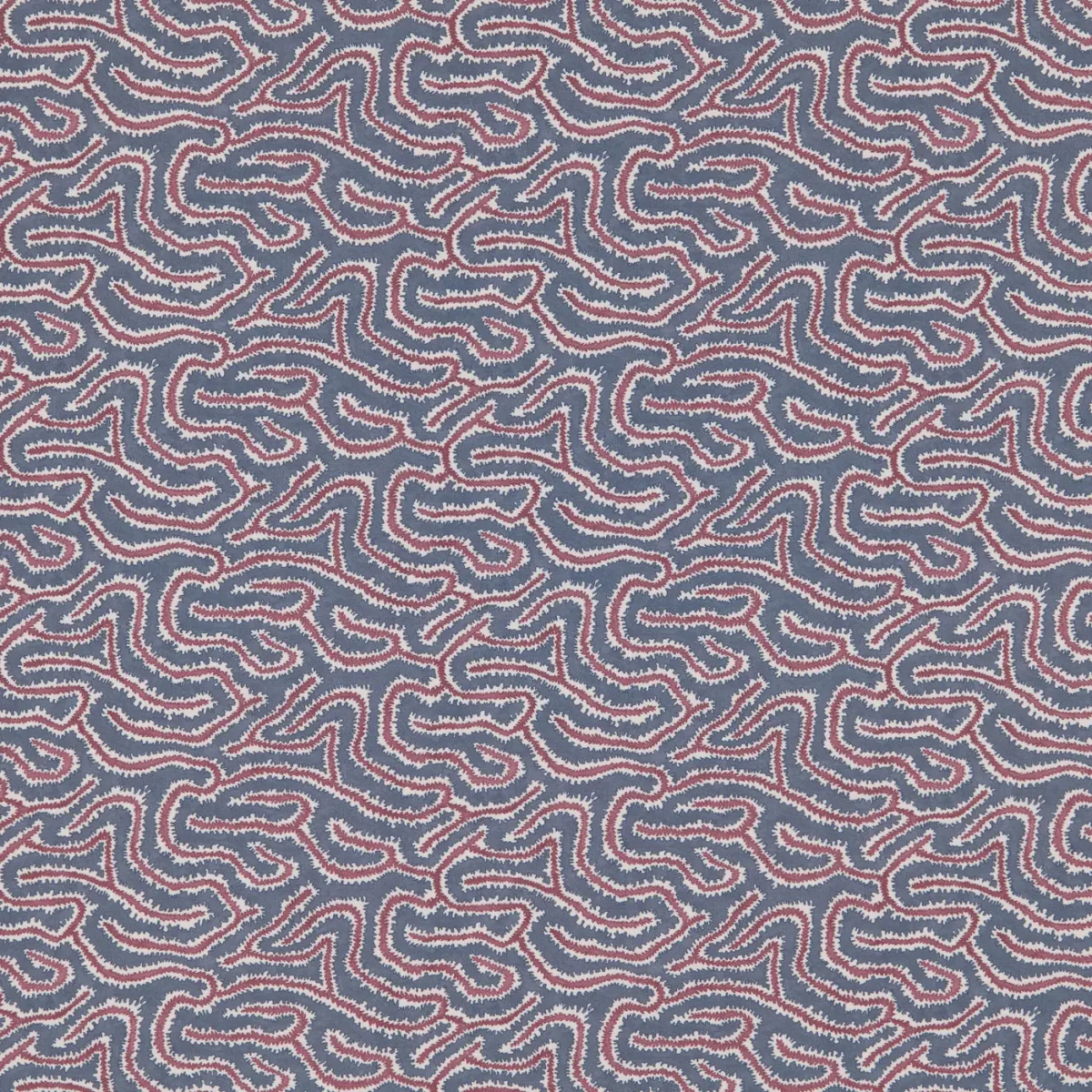 Noyack Fabric - Anemone by Noyack Fabric from Warwick Hampton Prints collection - blue misc printed