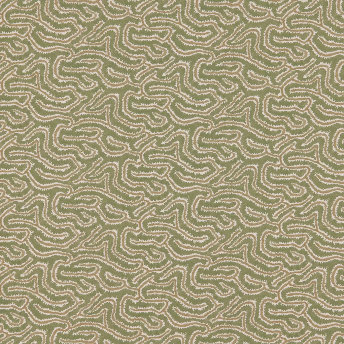Noyack Fabric from Warwick Hampton Prints collection - green misc printed