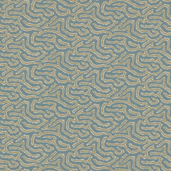 Noyack Fabric - Saltwater by Noyack Fabric from Warwick Hampton Prints collection - blue misc printed