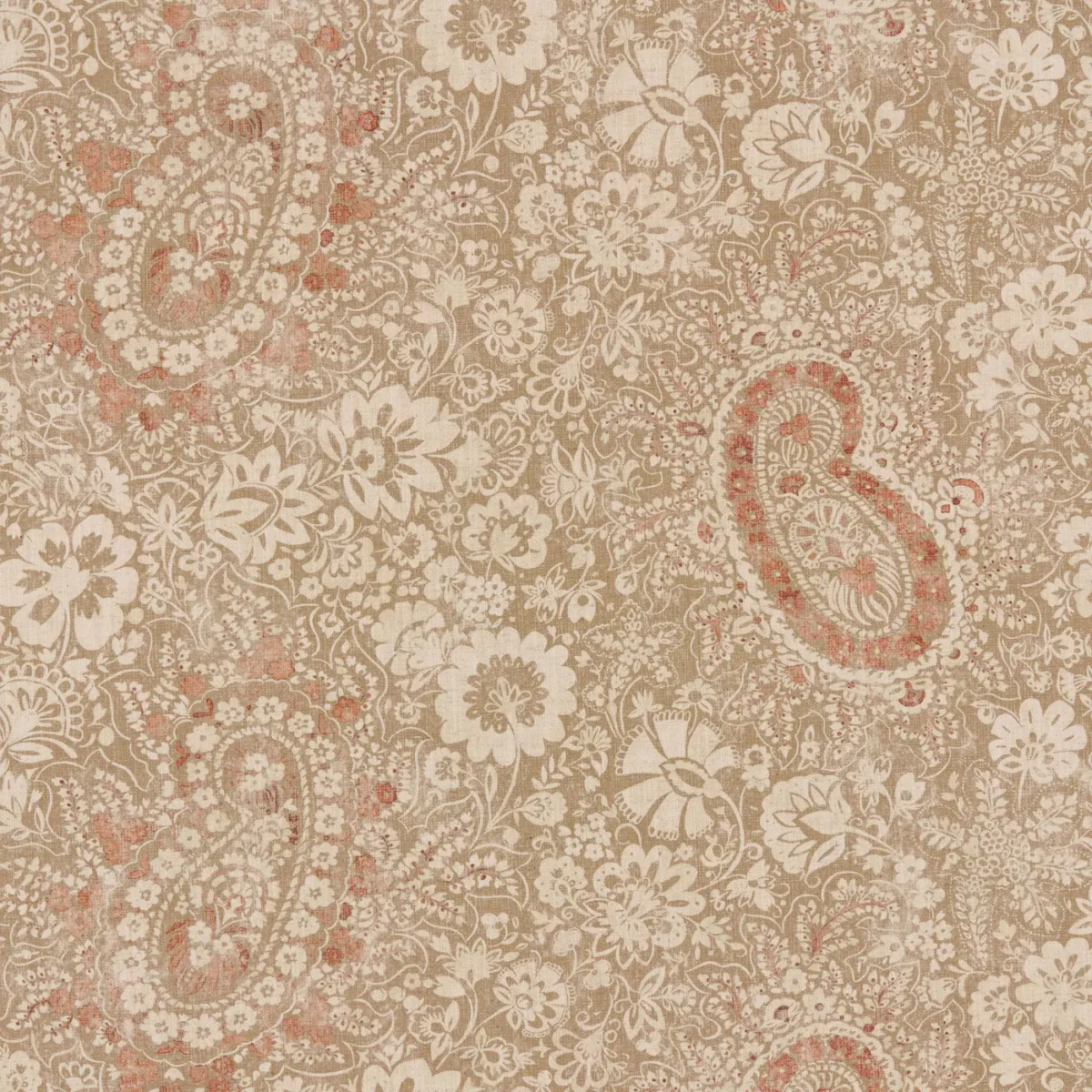 Southold Fabric - Coralee by Southold Fabric from Warwick Hampton Prints collection - red misc printed