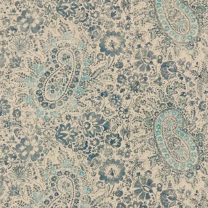 Southold Fabric from Warwick Hampton Prints collection - blue misc printed