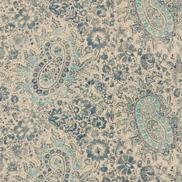 Southold Fabric - Nautica by Southold Fabric from Warwick Hampton Prints collection - blue misc printed