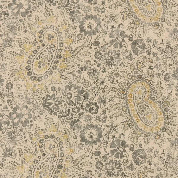 Southold Fabric - Rockport by Southold Fabric from Warwick Hampton Prints collection - black-grey misc printed