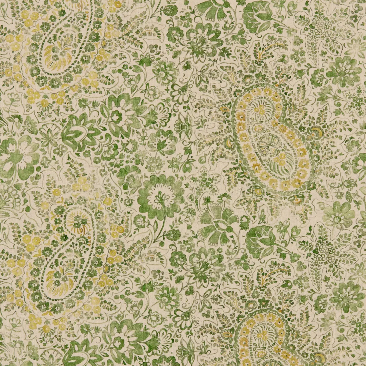 Southold Fabric - Spring by Southold Fabric from Warwick Hampton Prints collection - green misc printed