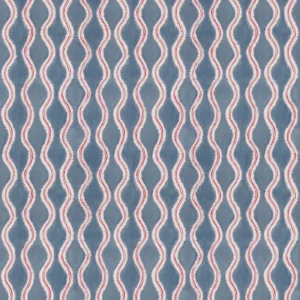 Wading Fabric from Warwick Hampton Prints collection - blue misc printed