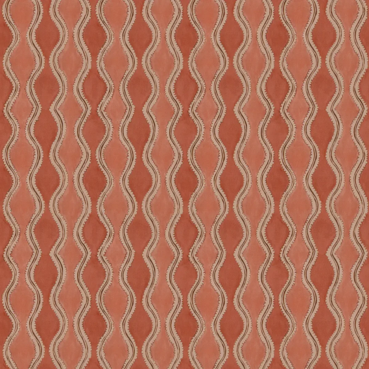 Wading Fabric - Coralee by Wading Fabric from Warwick Hampton Prints collection - red misc printed
