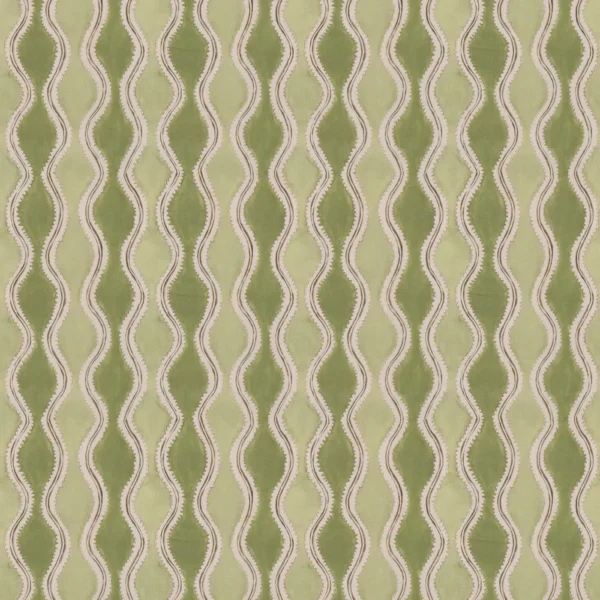 Wading Fabric from Warwick Hampton Prints collection - green misc printed
