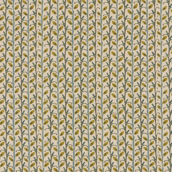 Wildwood Fabric - Cascade by Wildwood Fabric from Warwick Hampton Prints collection - green botanical printed