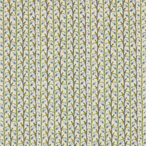 Wildwood Fabric from Warwick Hampton Prints collection - blue botanical printed