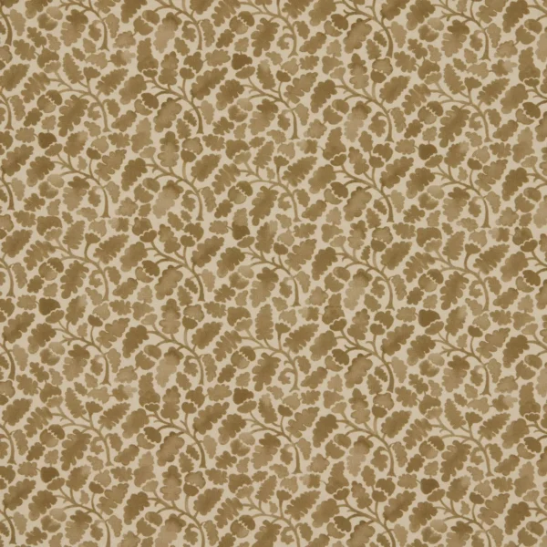 Woodcliff Fabric - Dune by Woodcliff Fabric from Warwick Hampton Prints collection - brown botanical printed