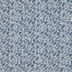 Woodcliff Fabric from Warwick Hampton Prints collection - blue botanical printed