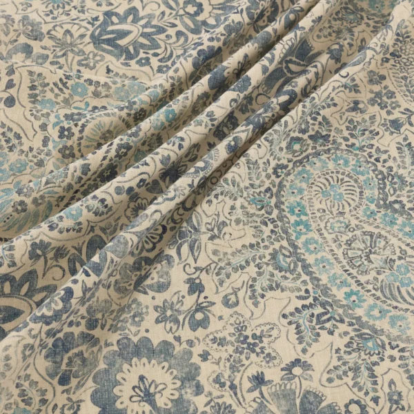 Southold Fabric - Nautica by Southold Fabric from Warwick Hampton Prints collection - blue misc printed