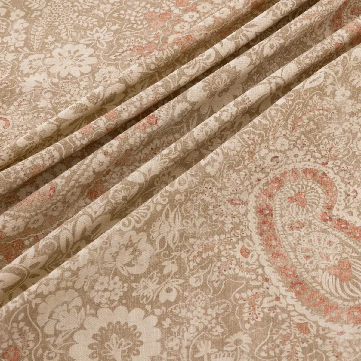 Southold Fabric - Coralee by Southold Fabric from Warwick Hampton Prints collection - red misc printed