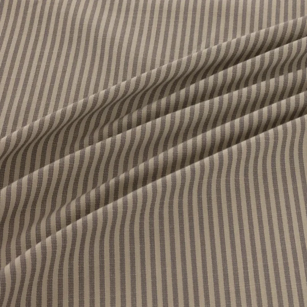 Shoreham Fabric - Rockport by Shoreham Fabric from Warwick Hampton Prints collection - black-grey striped printed