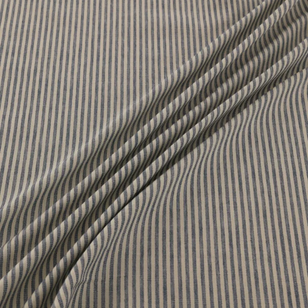 Shoreham Fabric - Nautica by Shoreham Fabric from Warwick Hampton Prints collection - blue striped printed