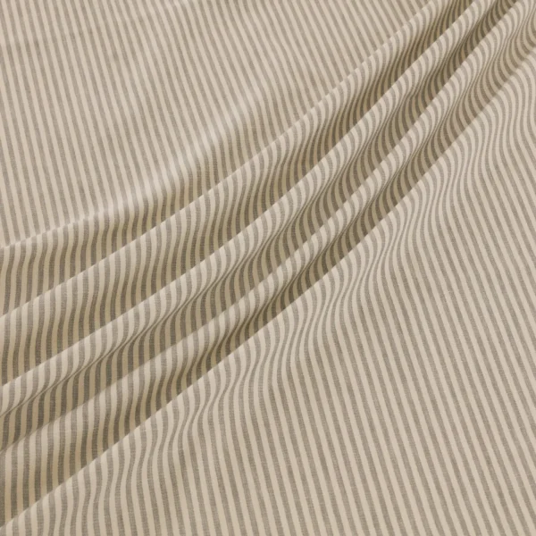 Shoreham Fabric - Gull by Shoreham Fabric from Warwick Hampton Prints collection - black-grey striped printed