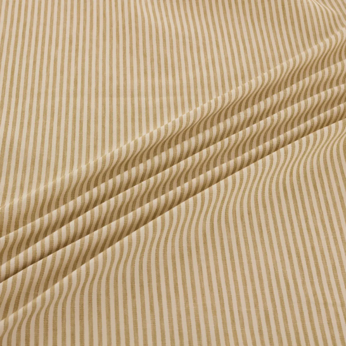 Shoreham Fabric - Sandytan by Shoreham Fabric from Warwick Hampton Prints collection - yellow striped printed