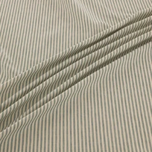 Shoreham Fabric from Warwick Hampton Prints collection - green striped printed