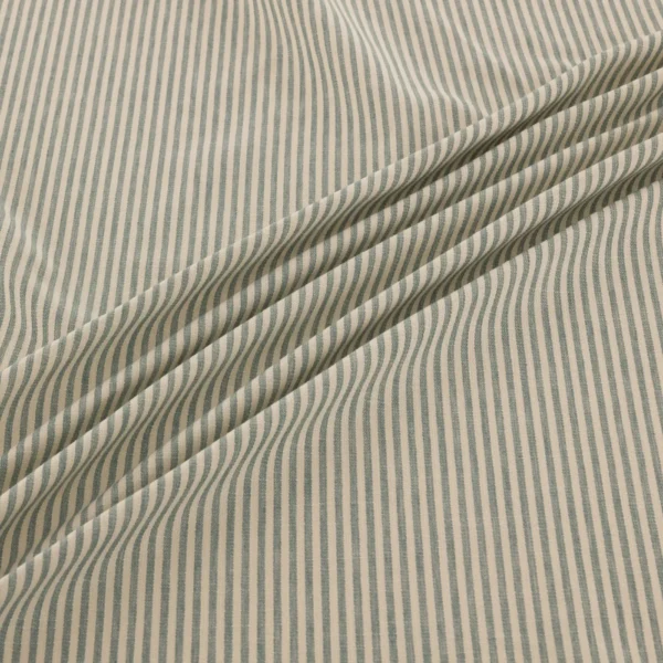 Shoreham Fabric - Saltwater by Shoreham Fabric from Warwick Hampton Prints collection - green striped printed